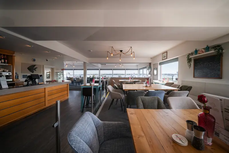 Our waterside terrace